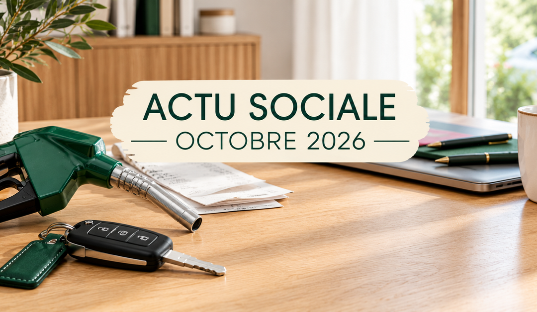prime carburant 2026: pistolet à carburant et clé de voiture sur un bureau